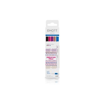 uni-ball Feutres EMOTT, set de 5 "Peruvian Folk"