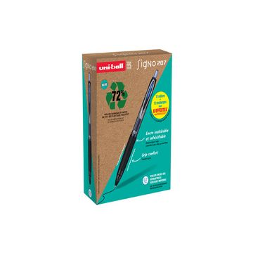 uni-ball Stylo roller encre gel SIGNO 207E, VALUE PACK, bleu