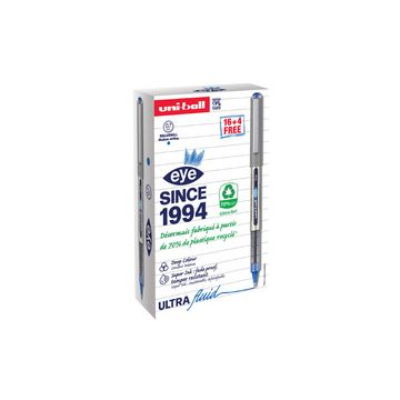 uni-ball Stylo roller eye fine UB157E, VALUE PACK, bleu