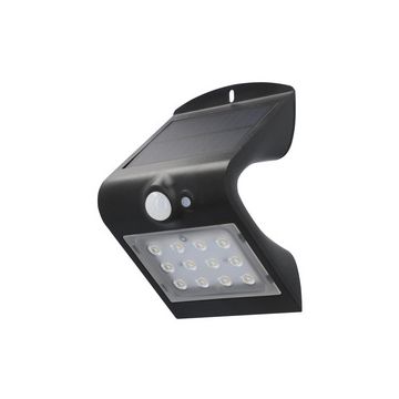 uniTEC Lampe solaire murale LED à détecteur de présence,noir
